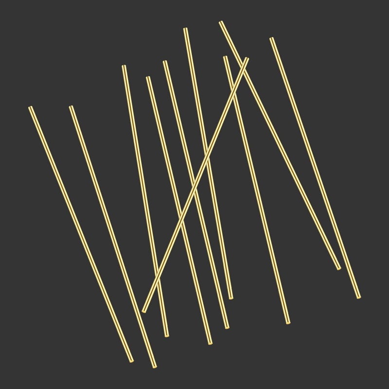 DYWISHKEY 20 Pieces 1/16 Inch Brass Rods, Brass Round Stock Lathe Bar Stock for DIY Craft Making, Handle Pin, Brass Rod 1/16 Inch in Diameter, 3.94 Inches in Length - Image 5